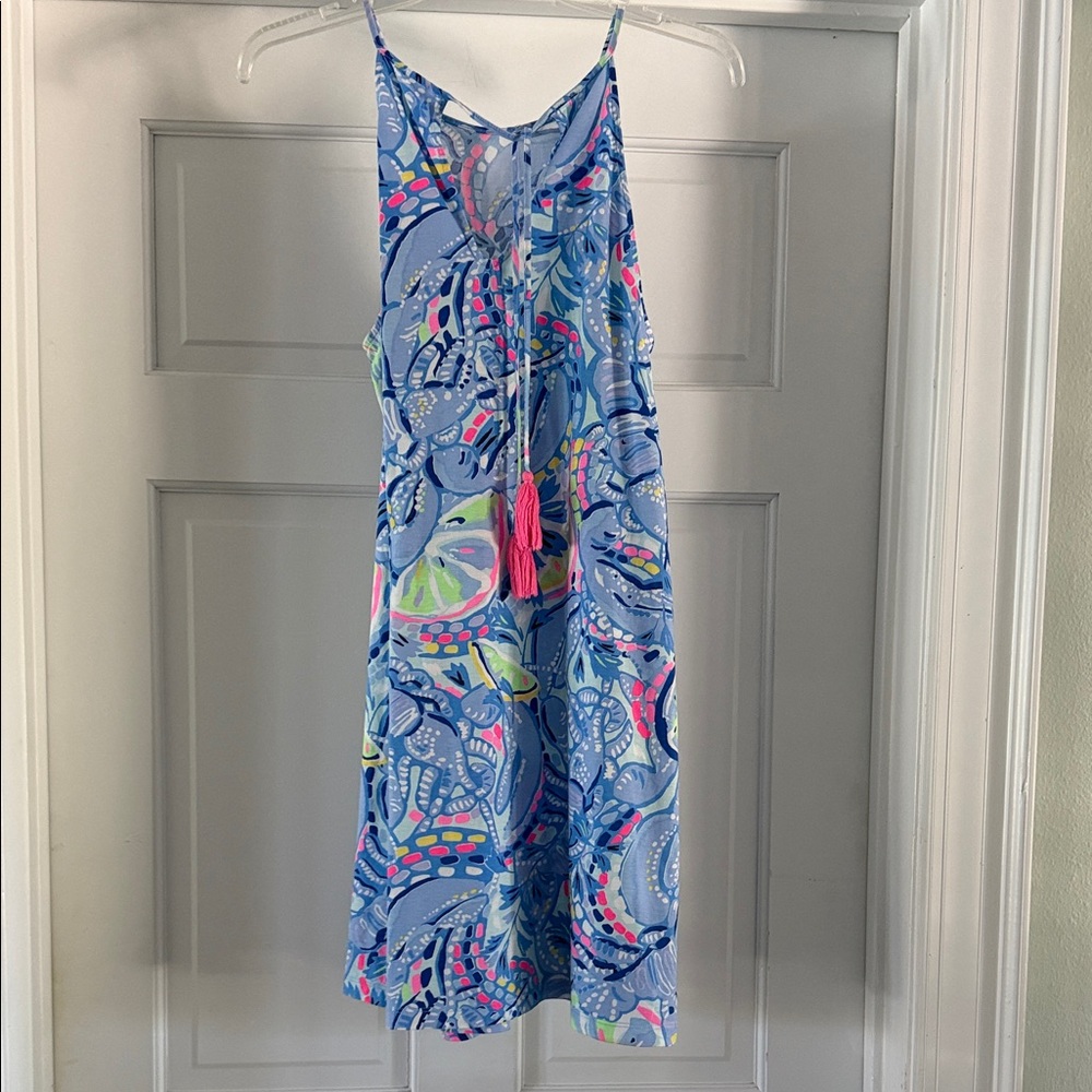 Lilly Pulitzer Blue Multicolor Sleeveless Sundress